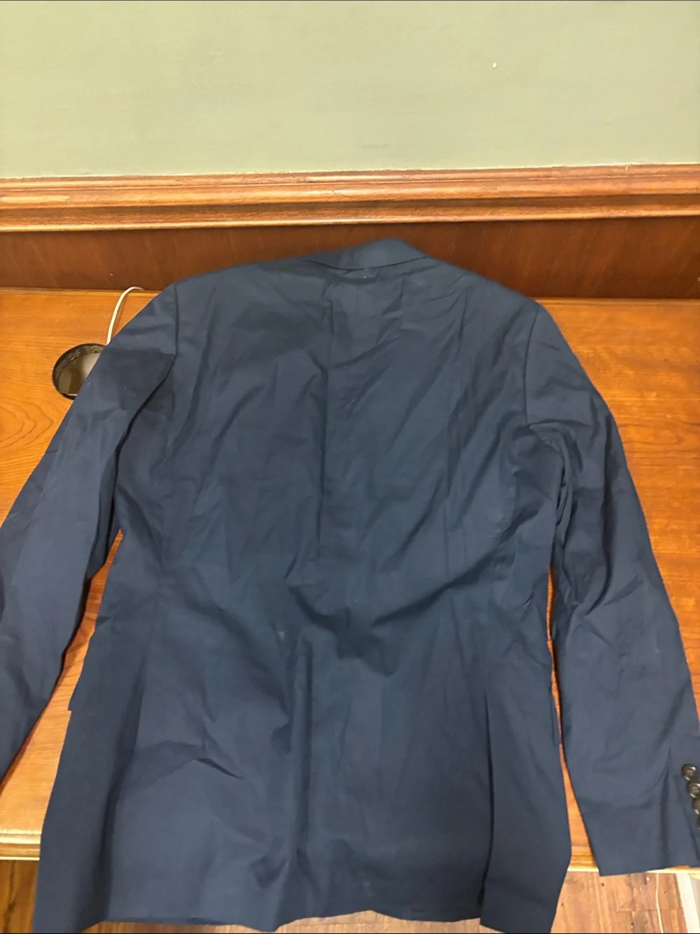J Crew Men's Navy Blue Two-Button Sport Coat Blazer 40R